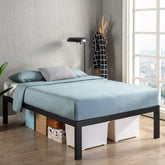 Fast Furnishings Twin 18 inch Bed Frame with Wooden Slats